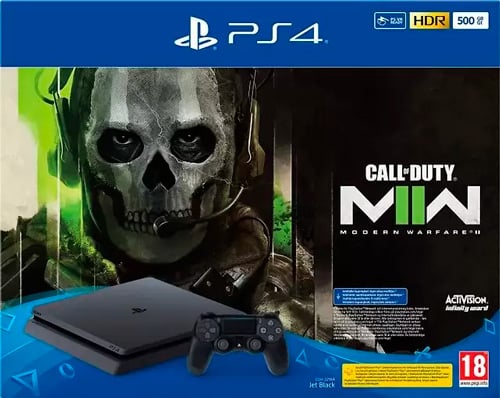 Sony PlayStation 4 Slim (500GB) с игрой CALL of DUTY Modern Warfare II (CUH-2216A)