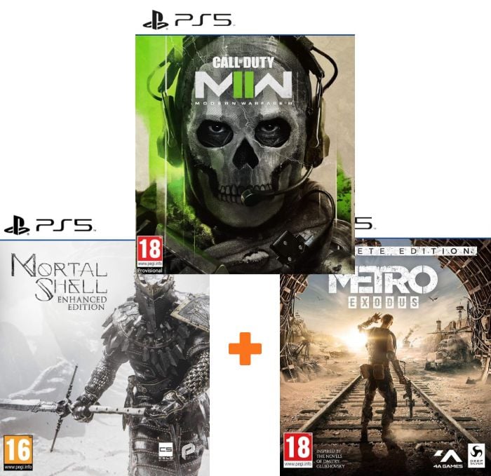 ИгроПак для PS5: Call of Duty: Modern Warfare II + Metro Exodus: Complete Edition + Mortal Shell: Enhanced Edition