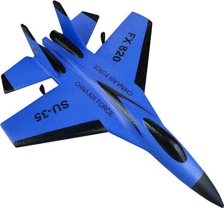 Радиоуправляемая модель Fei Xiong истребитель SU-35 для начинающих (FX820-BLUE)