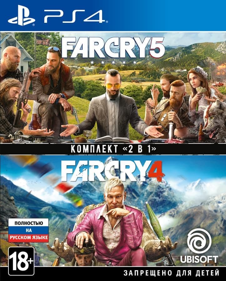 Игра Far Cry 4 + Far Cry 5 (PS4, русская версия)