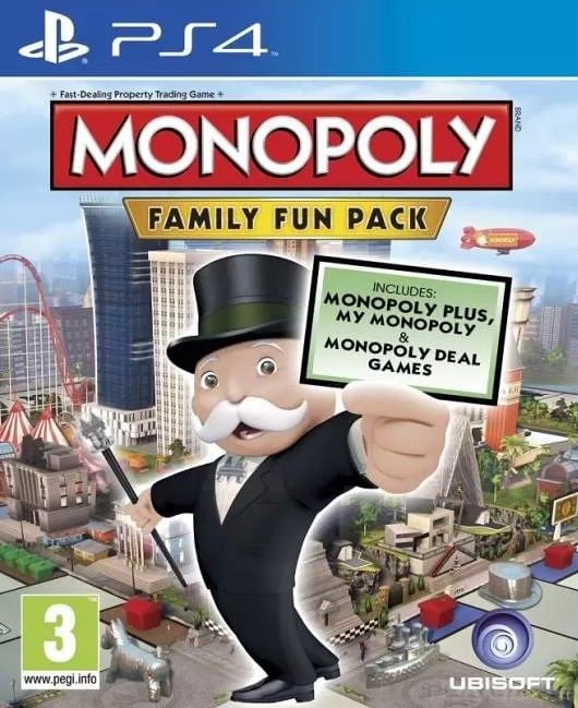 Игра Monopoly Family Fun Pack (PS4, русская версия)