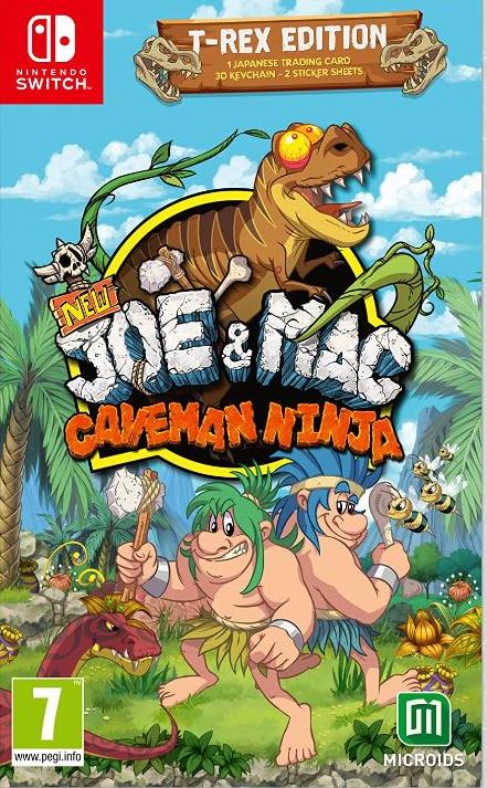 Игра New Joe and Mac: Caveman Ninja T-Rex Edition (Nintendo Switch, русские субтитры)