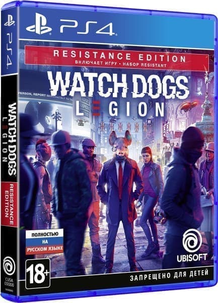 Игра Watch Dogs: Legion Resistance Edition (PS4, русская версия)