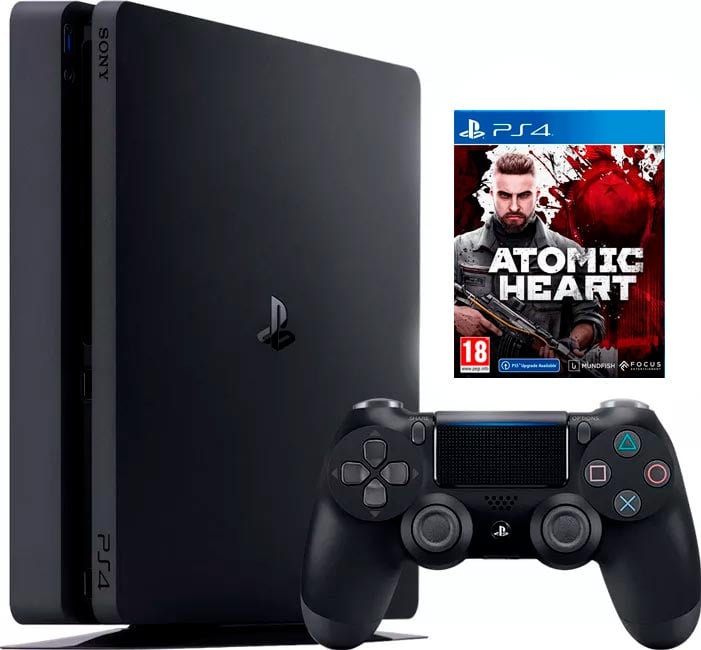 Sony PlayStation 4 Slim (1Tb) (CUH-2218B) + игра Atomic Heart