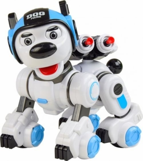 Радиоуправляемый робот Create Toys интерактивная собака Police Dog (CR-1901-BLUE)