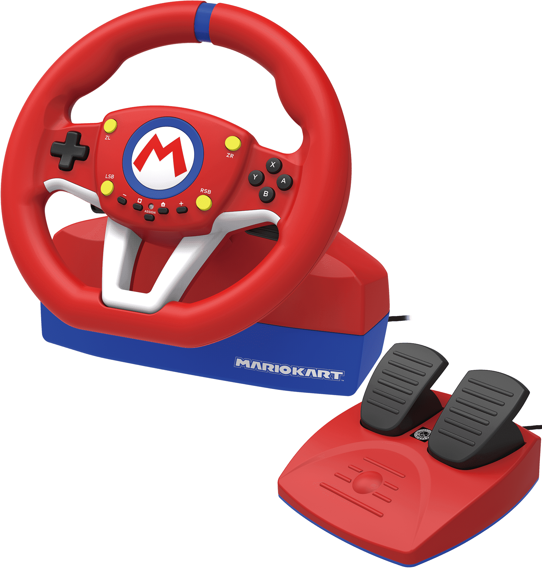 Руль HORI Mario Kart Racing Wheel Pro + педали для Nintendo Switch