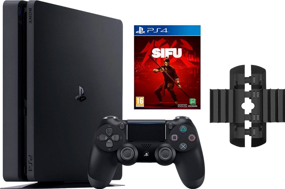 Sony PlayStation 4 Slim (500GB) (CUH-2200A)(AZ) + подставка + игра SIFU