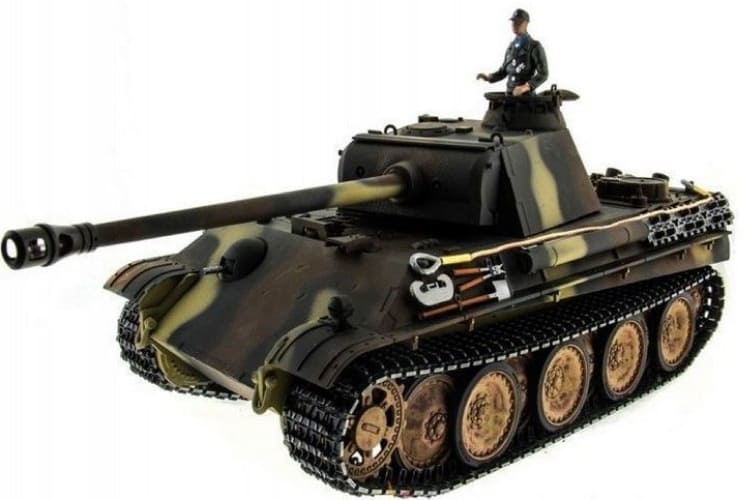 Р/У танк Taigen 1/16 Panther type G с ИК пушкой HC версия, башня на 360, подшипники в ред, V3 2.4G RTR, TG3879-1GHC-IR3.0