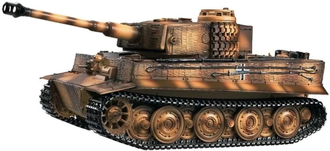 P/У танк Taigen 1/16 Tiger 1 (поздняя версия) HC, ИК-пушка, башня на 360, подшипники в ред., откат V3, TG3818-1D-BTR-IR3.0