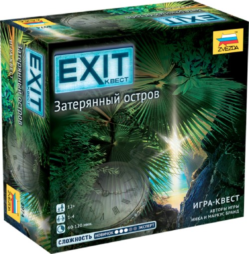 Настольная игра ZVEZDA EXIT- Квест: Затерянный остров (ZV-8974)